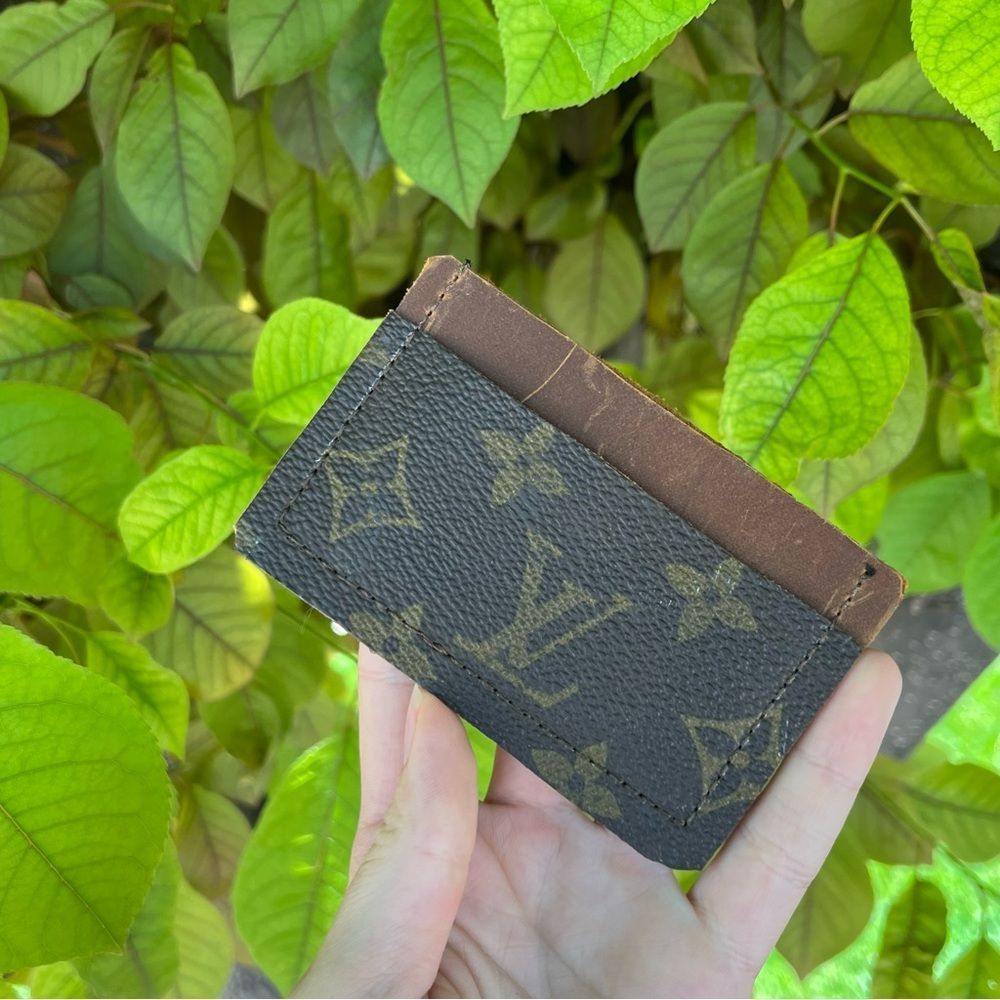 LOUIS VUITTON Monogram Brown Vintage Card Holder Wallet - Picture 4 of 10